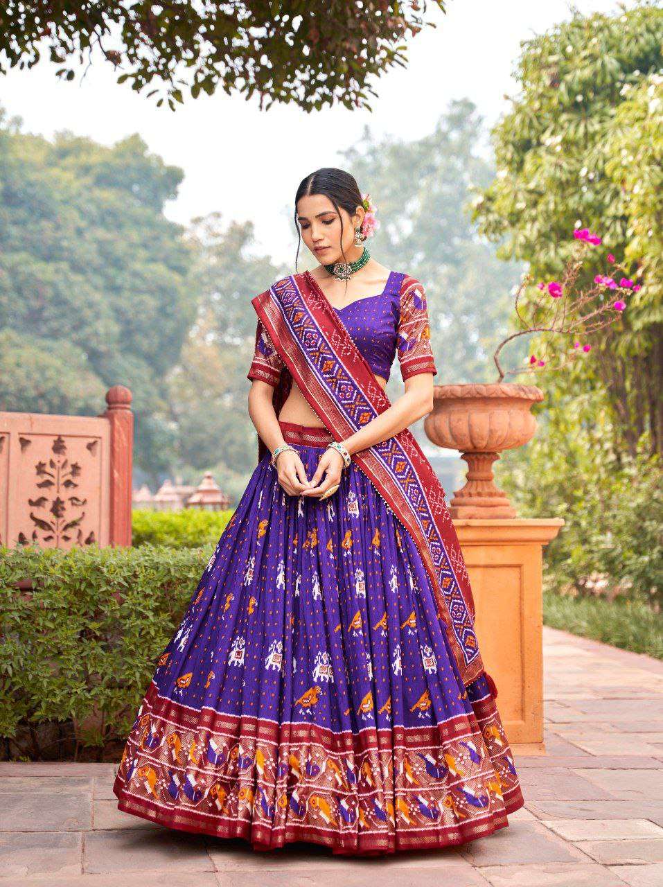 Women's Traditional Printed Lehenga Choli Set with Bandhani Dupatta ? Festive & Navratri Wear - Image 9